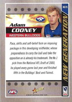 2006 Select AFL Champions - New Generation #NG19 Adam Cooney Back